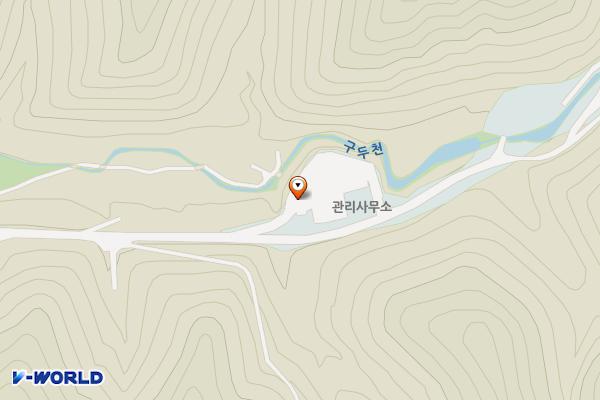 장곡휴양림 주차장 위치 지도 — 대구광역시 군위군 삼국유사면 장곡휴양림길 195
