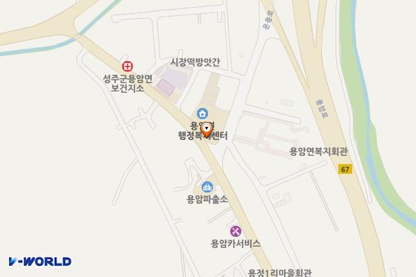 용암면사무소 위치 지도 — 경상북도 성주군 용암면 용정리 302-1