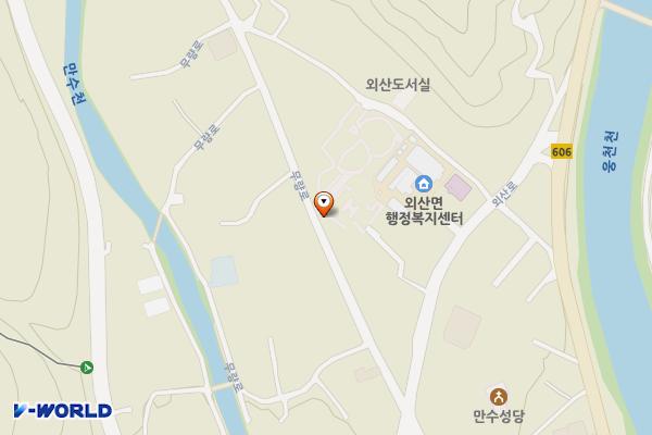 외산면행정복지센터 위치 지도 — 충청남도 부여군 외산면 만수리 14-3