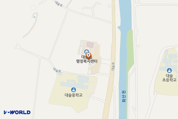 대술면행정복지센터 위치 지도 — 충청남도 예산군 대술면 화천리 873-1