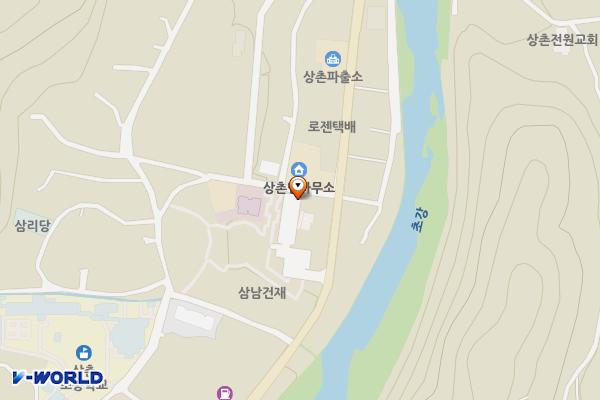 상촌면사무소 주차장 위치 지도 — 충청북도 영동군 상촌면 임산리 346-1