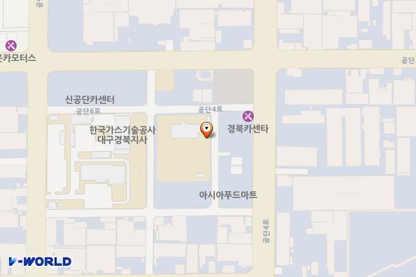 경산산업단지관리공단 위치 지도 — 경상북도 경산시 진량읍 신상리 1201