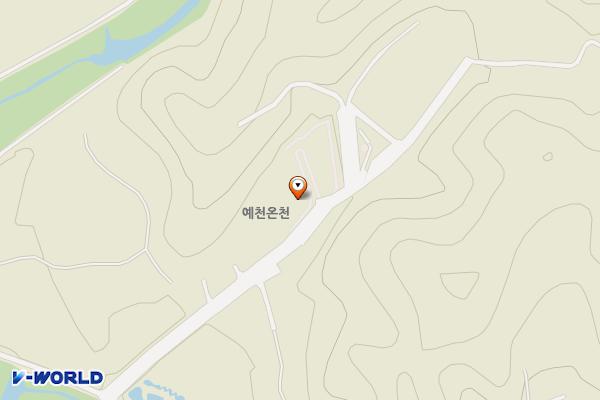 예천온천 주차장 위치 지도 — 경상북도 예천군 감천면 관현리 126-3
