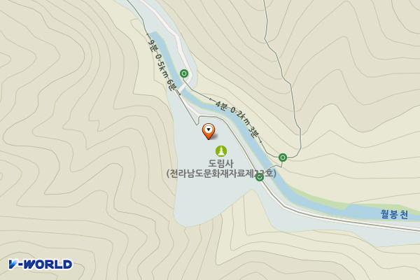 도림사 위치 지도 — 전라남도 곡성군 곡성읍 도림로 175