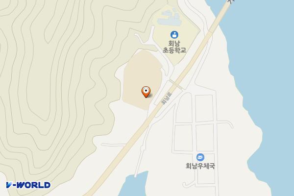 회남면행정복지센터 민원인 주차장 위치 지도 — 충청북도 보은군 회남면 거교리 251