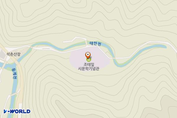 조태일시문학기념관 위치 지도 — 전라남도 곡성군 죽곡면 태안로 622-38