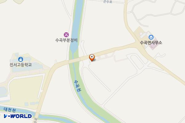 수곡면 농산물산지 유통센터 위치 지도 — 경상남도 진주시 수곡면 대천리 118-2