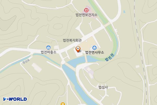 법전면사무소 위치 지도 — 경상북도 봉화군 법전면 법전로 96