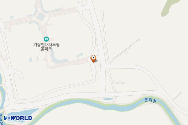 기장현대차드림볼파크 위치 지도 — 부산광역시 기장군 일광면 동백리 425-1