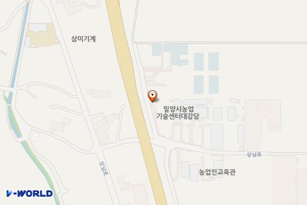밀양시 농업기술센터 위치 지도 — 경상남도 밀양시 상남면 기산리 1039