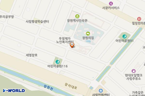 창원역사민속관 위치 지도 — 경상남도 창원시 의창구 사림동 70