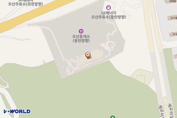 오산(동탄)휴게소 위치 지도 — 경기도 오산시 수도권제2순환고속도로 14