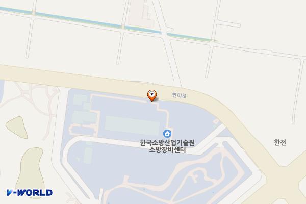한국소방산업기술원 소방장비센터 위치 지도 — 충청북도 음성군 맹동면 연미로 426