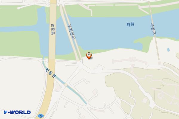 위천수변 테마공원 위치 지도 — 대구광역시 군위군 효령면 간동길 3-18