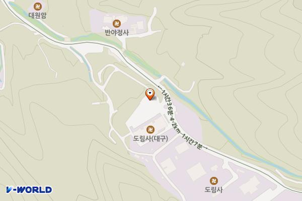 도림사 주차장 위치 지도 — 대구광역시 동구 인산로