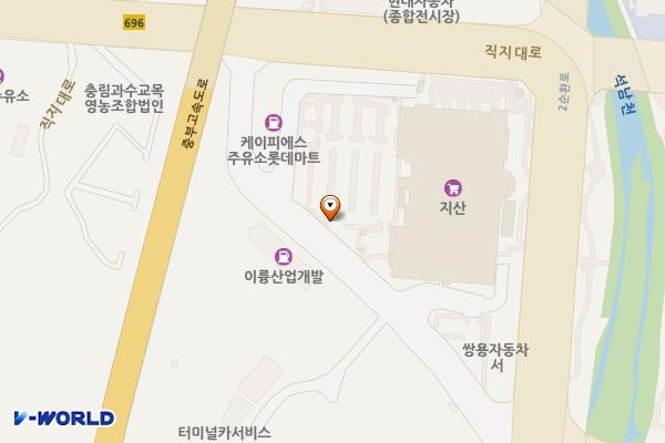 롯데마트 서청주점 야외주차장 위치 지도 — 충청북도 청주시 흥덕구 2순환로
