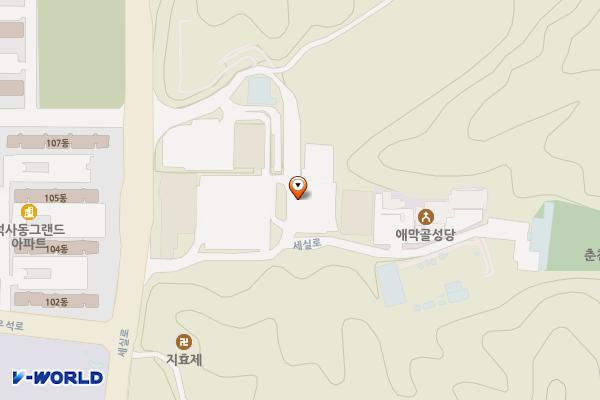 롯데마트 석사점 야외주차장 위치 지도 — 강원특별자치도 춘천시 세실로