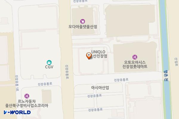 롯데마트 진장점 야외주차장 위치 지도 — 울산광역시 북구 진장 유통로