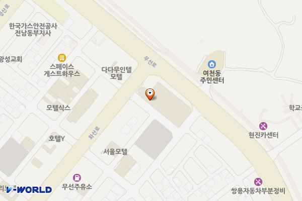 롯데마트 여천점 5층주차장 위치 지도 — 전남광주통합특별시 여수시 무선로 187