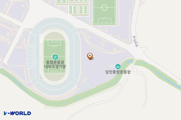당진종합운동장 제1주차장 위치 지도 — 충청남도 당진시 고대면 고대로