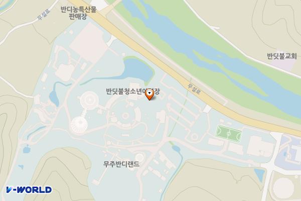 무주반디랜드 위치 지도 — 전북특별자치도 무주군 설천면 무설로 1324