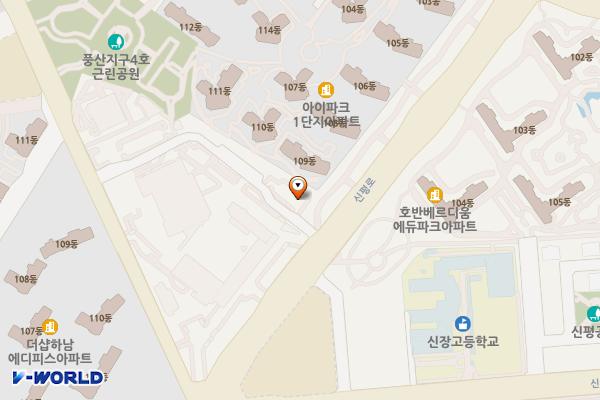 하남문화재단 위치 지도 — 경기도 하남시 신평로 125