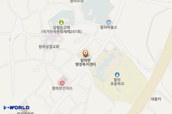 함라면 행정복지센터 위치 지도 — 전북특별자치도 익산시 함라면 함라1길 65