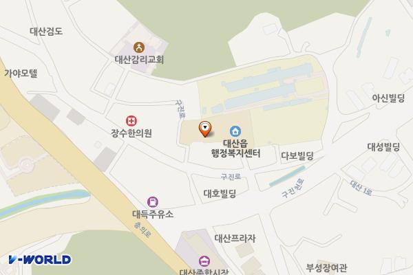 대산읍 행정복지센터 위치 지도 — 충청남도 서산시 대산읍 구진로 42-4