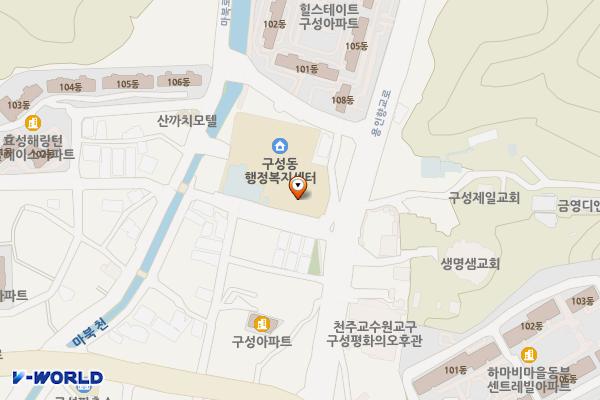 구성동주민센터 위치 지도 — 경기도 용인시 기흥구 구성로77번길 17