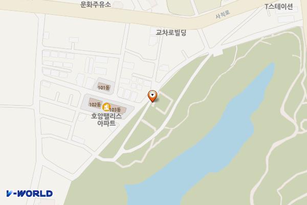 문화동 호암지 주차장 위치 지도 — 충청북도 충주시 연못1길 56