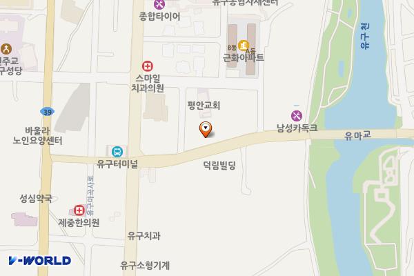 유구읍 공영주차장2 위치 지도 — 충청남도 공주시 중앙2길 88