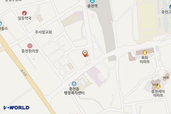 웅천복지회관 위치 지도 — 충청남도 보령시 웅천읍 장터2길 15