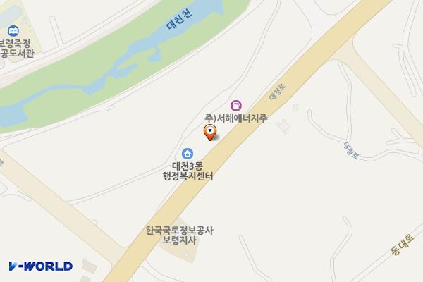 대천3동사무소 위치 지도 — 충청남도 보령시 대청로 167
