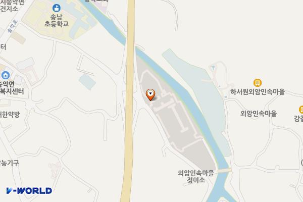 외암마을 주차장 위치 지도 — 충청남도 아산시 강당로 21