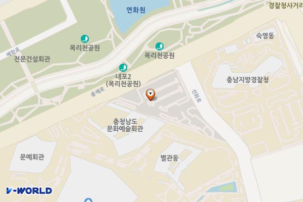 충청남도의회주차장 위치 지도 — 충청남도 예산군 삽교읍 도청대로 600