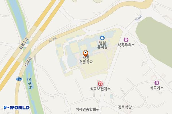석곡초등학교 주차장 위치 지도 — 전라남도 곡성군 석곡면 석곡로 91