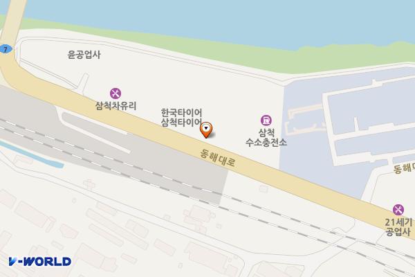 원더플주유소 위치 지도 — 강원특별자치도 삼척시 동해대로 3852