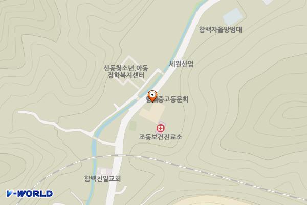 신동읍 함백출장소 위치 지도 — 강원특별자치도 정선군 신동읍 새골길 30