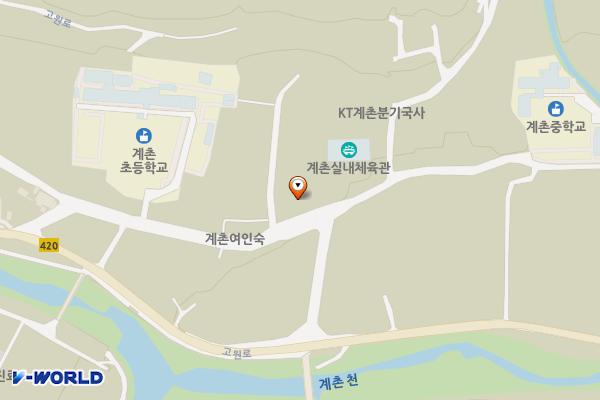 방림면 계촌출장소 위치 지도 — 강원특별자치도 평창군 방림면 계촌길 101