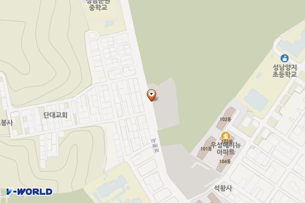 단대동제1공영주차장 위치 지도 — 경기도 성남시 수정구 단대동 27-1
