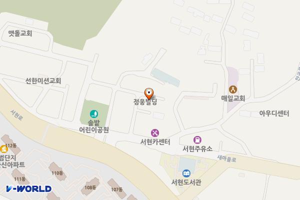 서현도서관 위치 지도 — 경기도 성남시 분당구 중앙공원로 77