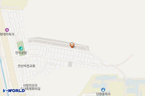 고잔동138호 주차장 위치 지도 — 경기도 안산시 단원구 고잔동 654-19