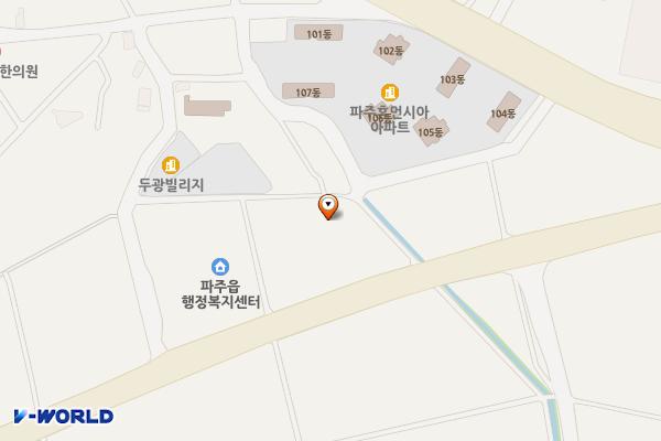파주문화체육센터 위치 지도 — 경기도 파주시 파주읍 술이홀로 305