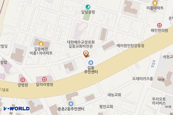 길동복합청사 위치 지도 — 서울특별시 강동구 천호대로 1183