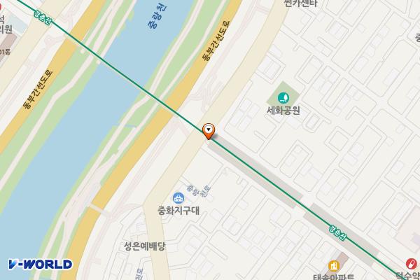 중화제1공영주차장 위치 지도 — 서울특별시 중랑구 중화동 73-5