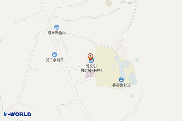 양도면사무소, 보건지소 위치 지도 — 인천광역시 강화군 양도면 강화남로 708-2