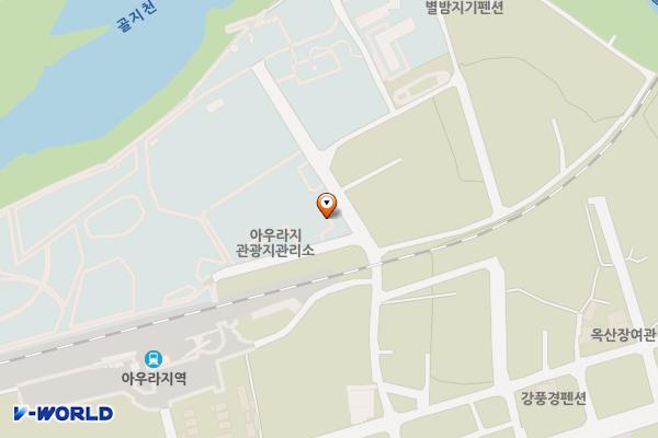 아우라지관광지 위치 지도 — 강원특별자치도 정선군 여량면 아우라지길 69