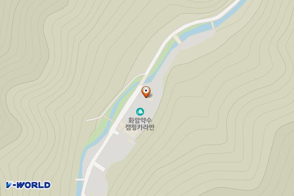 화암약수 위치 지도 — 강원특별자치도 정선군 화암면 약수길 1300