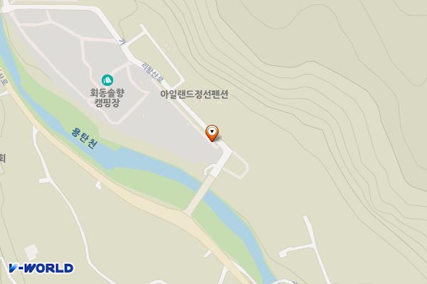 회동 솔향캠핑장 위치 지도 — 강원특별자치도 정선군 정선읍 가리왕산로 570-5