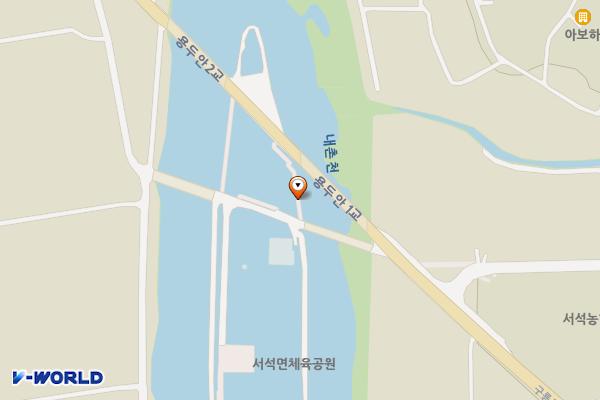서석면 생활체육공원 위치 지도 — 강원특별자치도 홍천군 서석면 구룡령로 2402